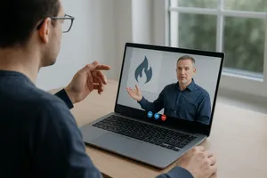 Video-Chat Schulung von zu Hause